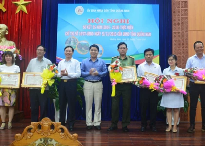 My Son Cultural Heritage Management Board received a certificate of merit for the management of tourism environment