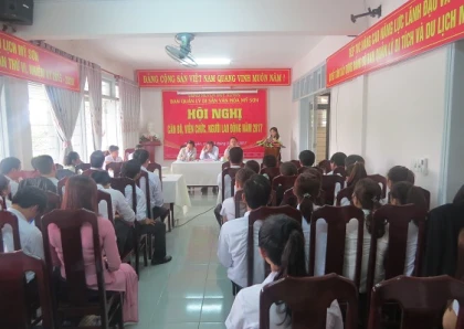 OFFICIAL MEETING, OFFICERS, LABORERS IN 2017