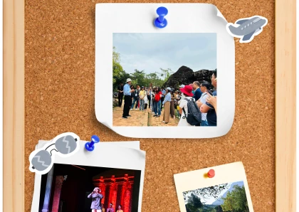 Travel agencies, tour operators at My Son World Cultural Heritage Site, and valued visitors.