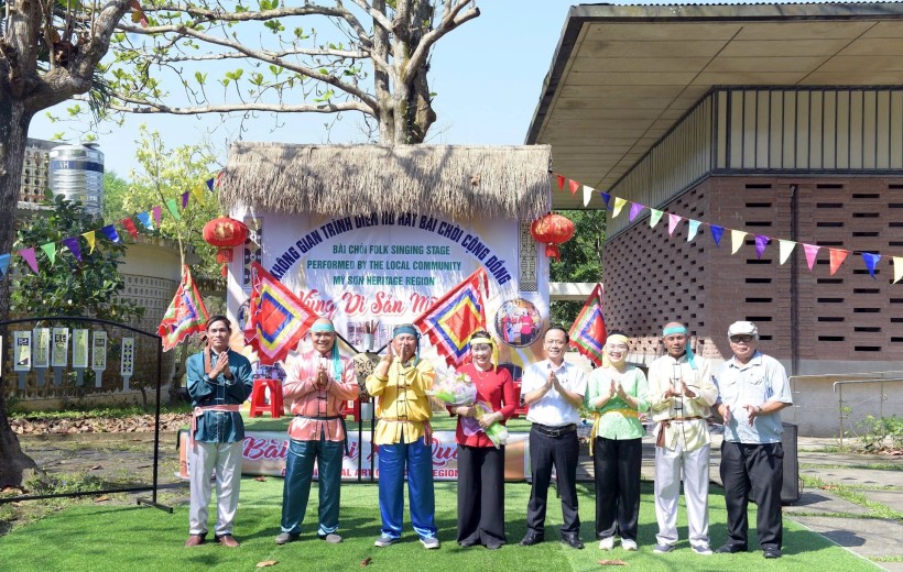 Thành lập Đội trình diễn hô hát bài chòi cộng đồng di sản Mỹ Sơn