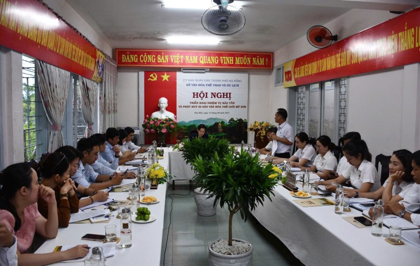 BQL DI SẢN VĂN HOÁ THẾ GIỚI MỸ SƠN TIẾP ĐÓN SỞ VHTT&DL TP. ĐÀ NẴNG ĐẾN KHẢO SÁT VÀ LÀM VIỆC